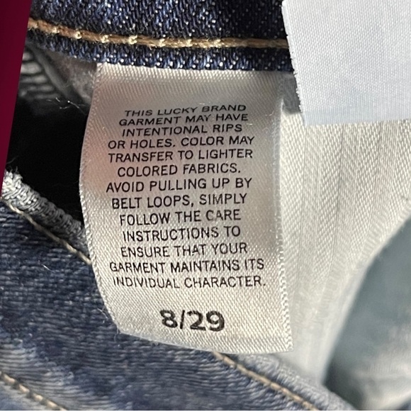 Lucky Brand Relaxed Blue Denim Short Medium Wash Size 8 / 29 - Picture 10 of 15